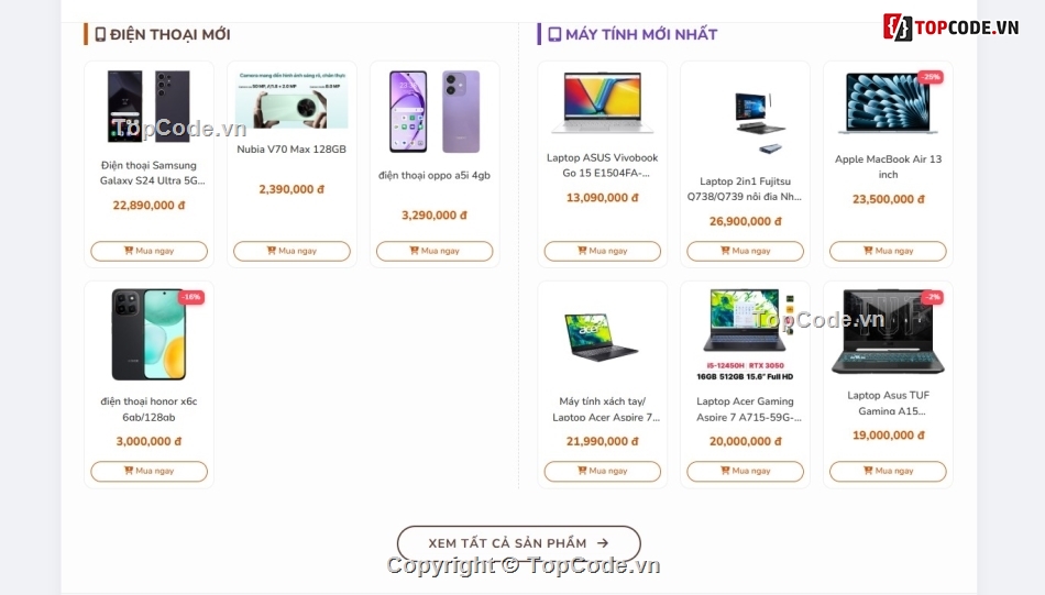 php thuần,Website php,thương mại,điện tử